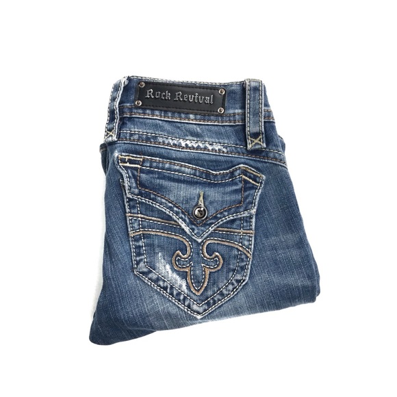 Rock Revival Patti Boot Jeans Embroidered NEW - Picture 7 of 7